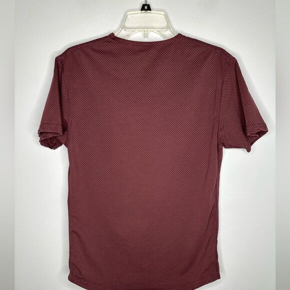BYLT Basics Drop Cut Short Sleeve T-Shirt Burgundy Casual Size small - Picture 2 of 3